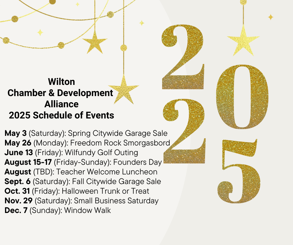 2025 Schedule of Events Wilton Chamber & Development Alliance